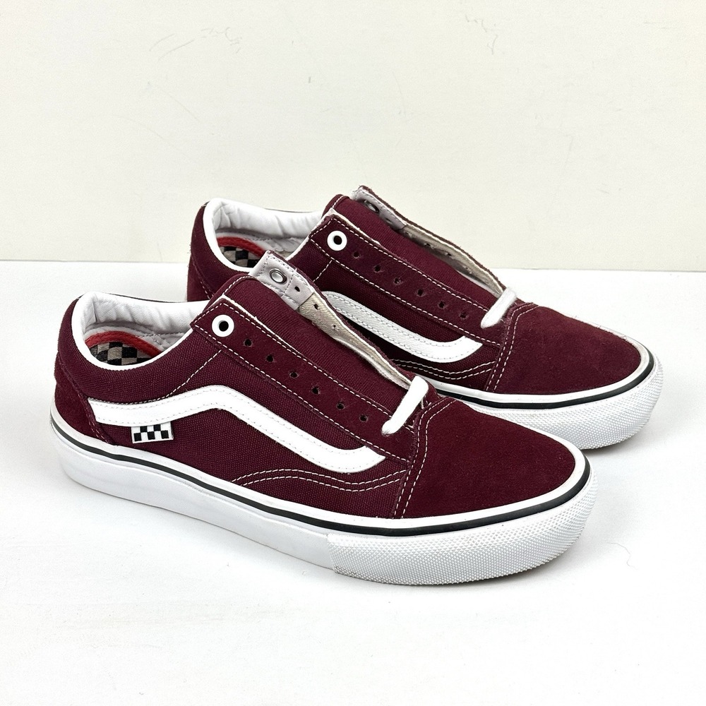 Vans Unisex Old Skool Port True‎ White Suede Canvas PopCush Skateboarding Mens 7